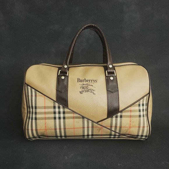 Burberry Handbags - Rare Burberry Nova Check Haymarket Duffel Bag